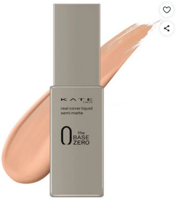 케이트 리얼 커버 세미 매트 리퀴드 파운데이션 30ml, 웜아이보리 (내추럴), 2개 - 쿠팡