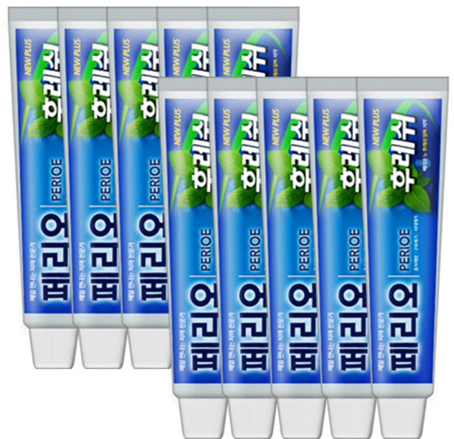 페리오 뉴 후레쉬 플러스치약, 150g, 10개