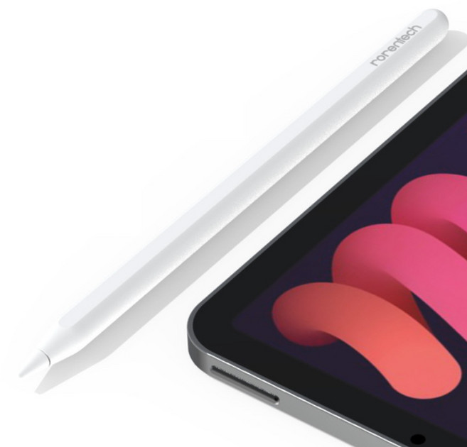 로랜텍 무선충전 아이패드 호환 스타일러스 터치펜슬, 1개