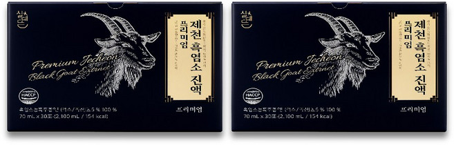 설혜담 제천 흑염소진액, 2개, 2.1L