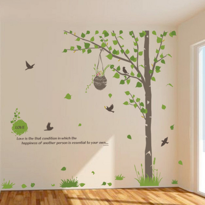 아트픽스 포인트 벽지 스티커 창문 벽 유리창 데코 스티커, 가든트리