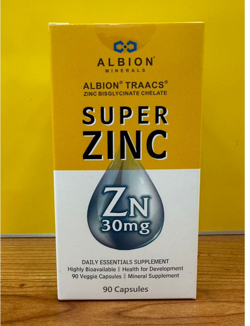 ALBION SUPER ZINC 鋅幸福 胺基酸螯合鋅膠囊 30mg 高生物利用率, 1個