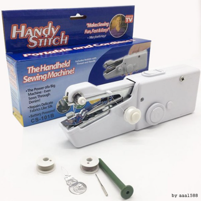 리브론 KC 핸드 미싱기 반짇고리 세트 미니 재봉틀, 화이트, set