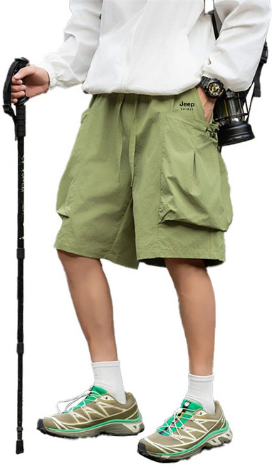 지프스피릿 캠핑 등산용 멀티 포켓 테크니컬 5부 팬츠 HHR-766