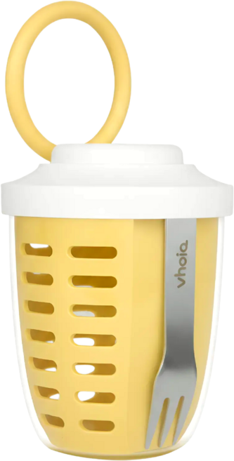 보이오 후르츠팟 과일 샐러드 간식 직장인 도시락통 밀프랩 푸르트 컵, 1개, 골든옐로