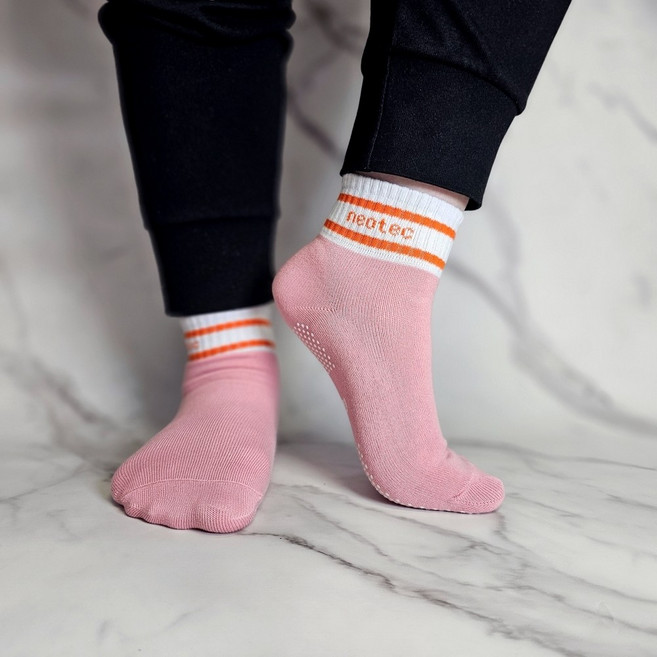 여자 미끄럼방지 스포츠 러닝 양말 NEO-8 여성 노인 임산부 장애인 환자 무압박 필라테스 요가 등산 헬스 운동 논슬립 패드 삭스 요양원 복지용구 요양등급 실버용품, 노인장기요양등급 혜택구매(본인부담금 15%), 퍼플, 1개