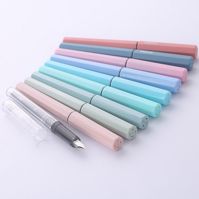 플래티넘 만년필 스타렛 소유성 입문용 저가 필기용 세필, PINK PEACH, F