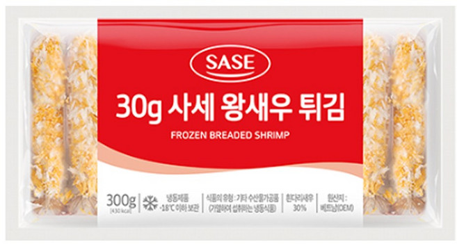 왕새우튀김 (30g x 10개입), 300g, 2개