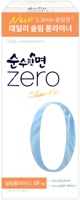 좋은느낌 좋은순면 팬티라이너, 롱, 69개입, 1개