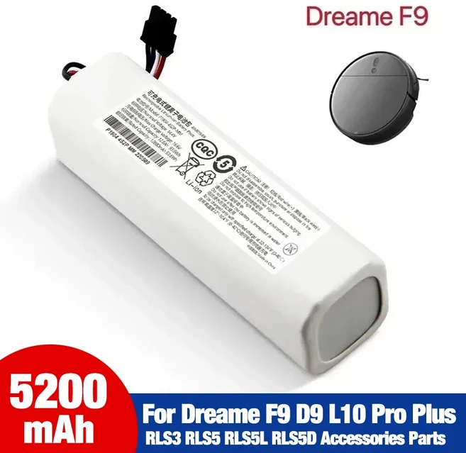 Dreame F9 D9 L10 Pro Plus RLS3 액세서리 부품 용 기존 14V 12800mAh P2008-4S2P-MMBK 교체 배터리