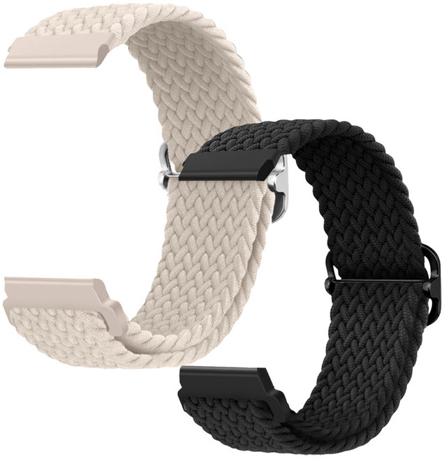 더조은셀러 2개 샤오미 레드미 호환 버클 블레이드 솔로 루프 스트랩, 26_크림, 1세트