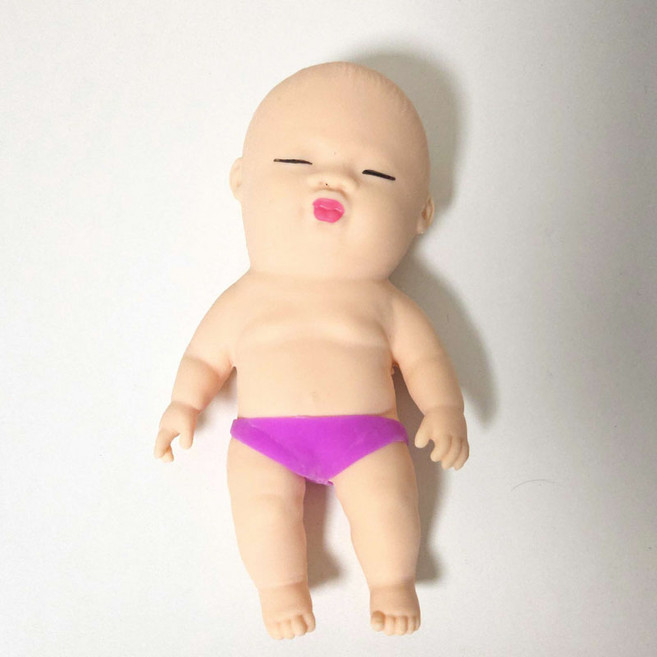 리빙릿 엽기 베이비 말랑이 촉감놀이 스퀴시 주물럭 스트레스해소, 1개, 빅베이비