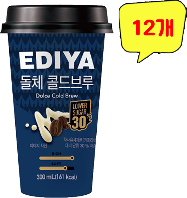 이디야 돌체 콜드브루, 300ml, 12개
