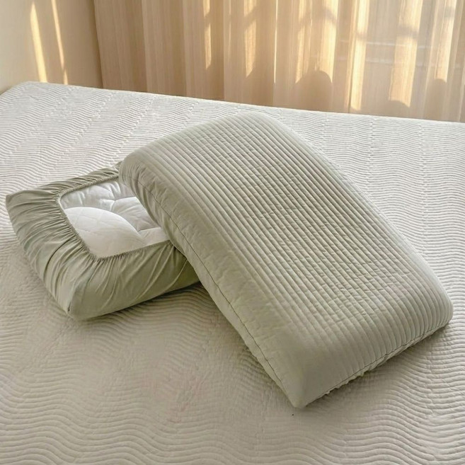 올유마인 순면 피그먼트 밴딩 아이유 베개커버 호환