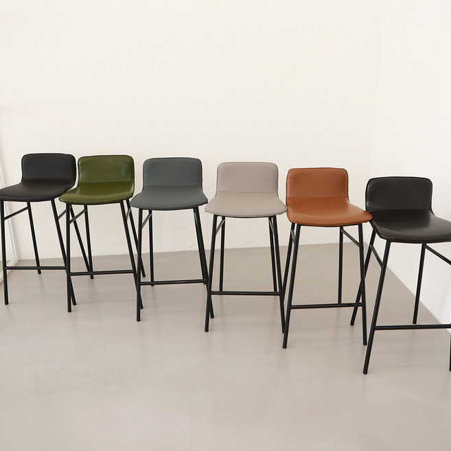 포네라 심플바텐 높은 홈바 카페 아일랜드 식탁의자, 그레이, 1개