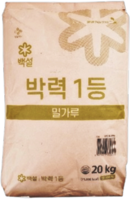 백설 박력 1등 밀가루, 21개, 20kg
