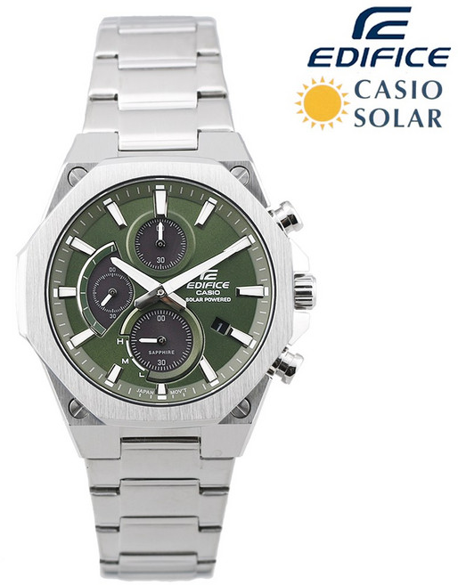 카시오 에디피스 슬림라인 태양광 충전 솔라 손목시계 EFS-S570D-3A