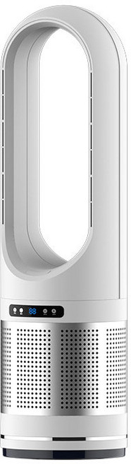 46인치 날개없는 냉온풍기 공기청정 3in1 가정용 냉난방기 터워형 에어컨, 화이트, FS108