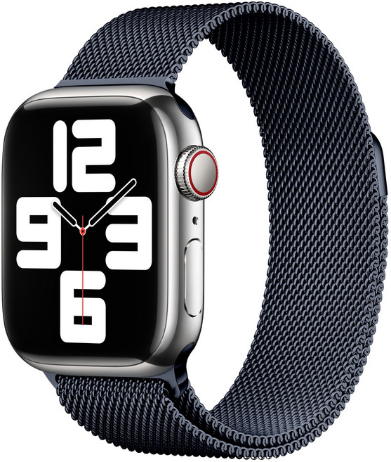 케이스어스 애플워치 호환 밀레니즈 루프 밴드 스트랩, 미드나잇, 42/44/45/49mm