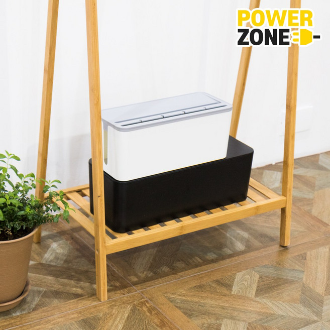 파워존 멀티탭 케이블박스 대형 CP-8133GR, 1개, 그레이