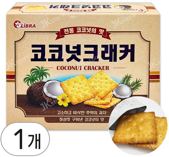 LiBRA 코코넛 크래커 16봉입, 1개, 216g