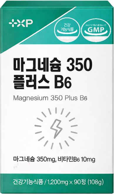 신경 근육 이완 기능성 흡수좋은 글루콘산 마그네슘 영양제 알약, 1세트, 90정