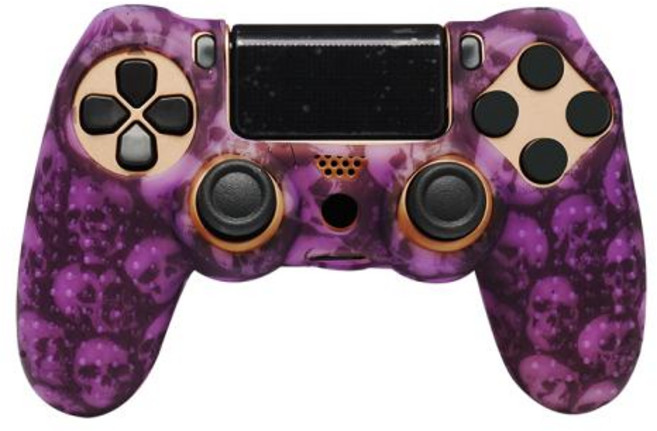 소니 플레이 스테이션 4 PS4 컨트롤러 보호 케이스에 대한 미끄럼 방지 부드러운 실리콘 젤 고무 스킨 커버 PS4 프로 슬림 게임 패드, 16)G