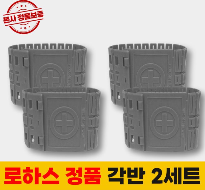 로하스 남자 작업용 건설 안전용품 안전 각반, 그레이, 2세트