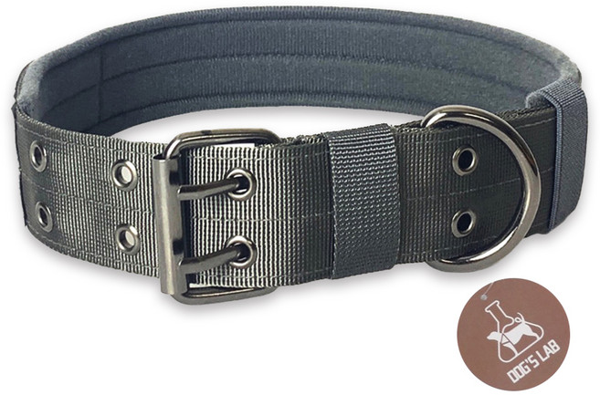 독스랩 중형견 대형견 컴포트 목줄, 그레이, 1개