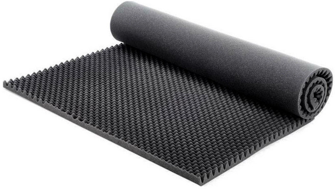 폼라이프 방음재 방음스펀지 비난연 비접착 25Tx1000x2000, 1개, 블랙+비난연+비접착