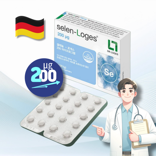 60정/200mcg 독일 닥터로게스 셀레늄 아셀렌산나트륨 무기셀레늄, 1개, 60정