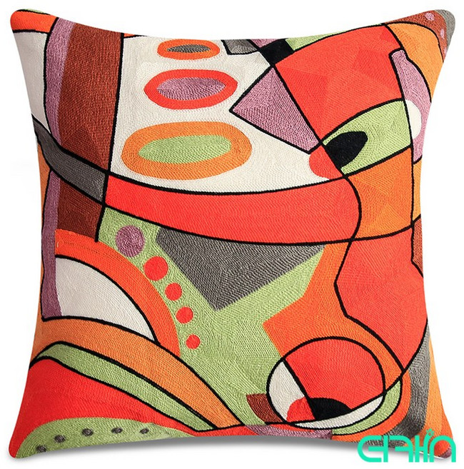 더캣 피카소쿠션 솜포함쿠션 쇼파등받이 사각 린넨 솜포함쿠션 거실 쿠션 구름쿠션 빵빵한쿠션, 813