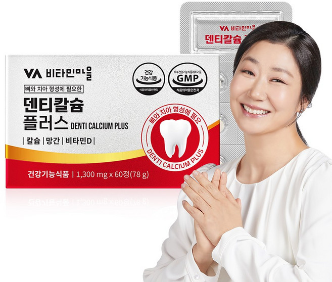 비타민마을 덴티칼슘 플러스 78g, 1개, 60정