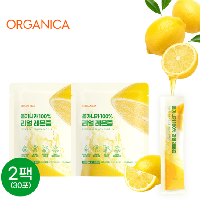 100% 리얼 레몬즙 15포*2박스/총 30포, 2개