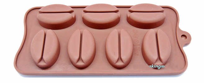 이홈베이킹 실리콘몰드-커피빈 7구, 1개