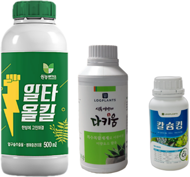 일타올킬500ml + 다키움250ml + 칼슘킹200ml 식물살충제보다 안전한 병해충관리제 화초 나무 제라늄, 1개