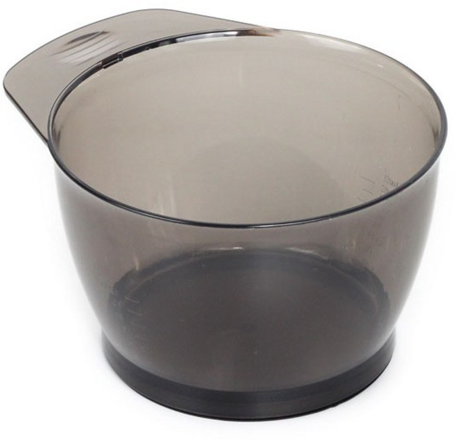 다다올 투명칼라 빅사이즈 염색볼 대형 미끄럼방지 염색컵, 1개, 블랙