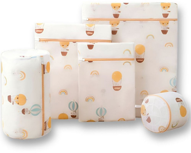 버라인 안심 메쉬 다용도 프리미엄 세탁망 5종 세트, 1개, 벌룬