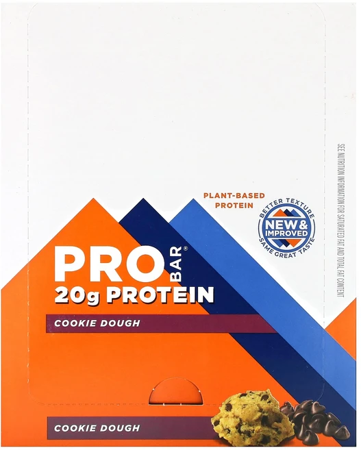ProBar 프로틴바 쿠키 도우 바 12개 개당 70g(2.47oz) ProBar (프로바), 1개, 70g - 쿠팡