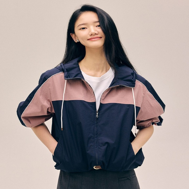 나이스클랍 배색 아노락 점퍼 N253MWE711 2690380