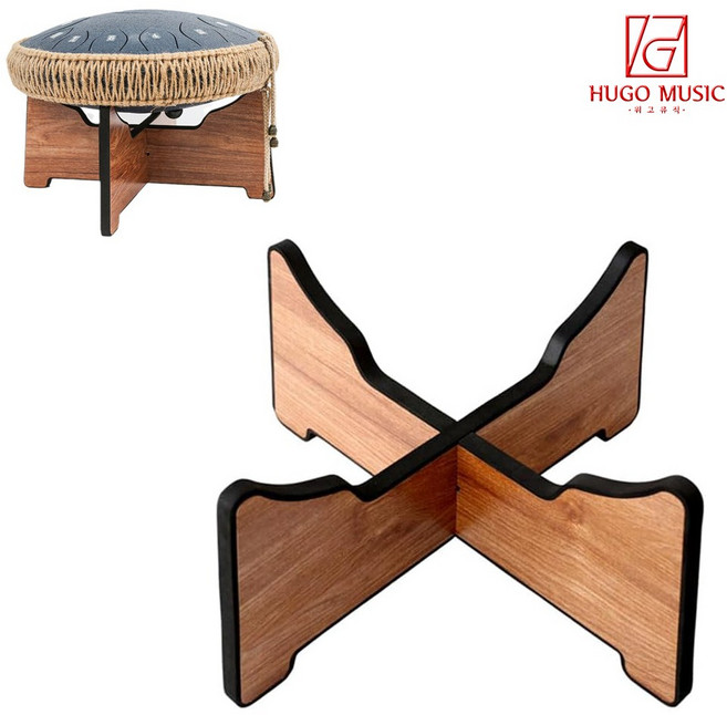 위고뮤직 S5J 접이식 텅드럼 받침대 거치대 스탠드 타악기 대(12-14인치), 1개