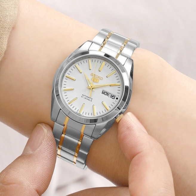 세이코5 남성 클래식 오토매틱 메탈시계 SNKL47K1