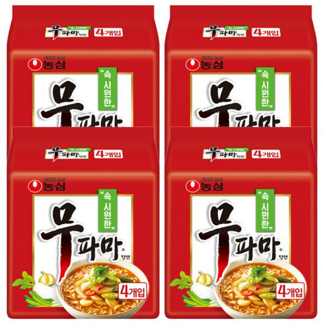 무파마탕면122g X 4입 4개 (총16개), 16개