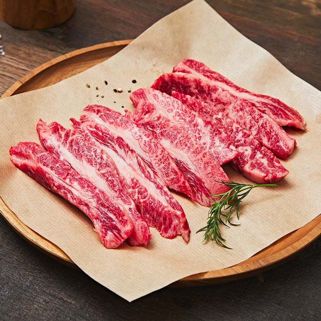 투뿔 넘버9 특상 한우 늑간살 갈빗살 300g [극진한우], 늑간살 300g, 1개