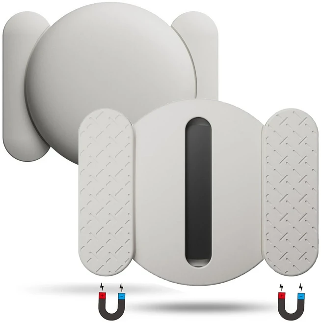 에어태그용 자전거 벨 마운트 GPS 트래커 방수 홀더 숨김 도난 히든 전기, 16 Magnetic case-White