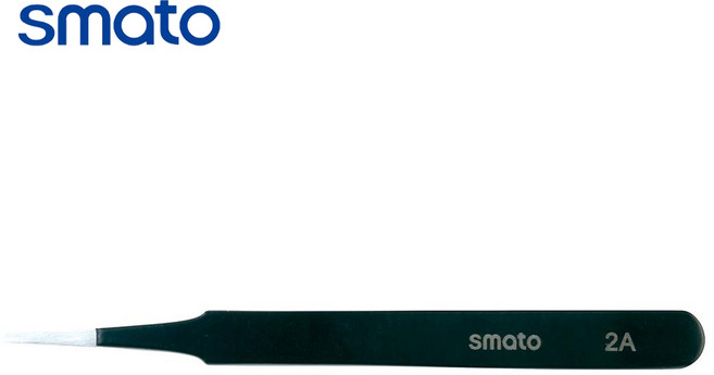 스마토 정밀핀셋 ESD 2AS (135MM) 얇은핀셋 미세핀셋 집게, 1개