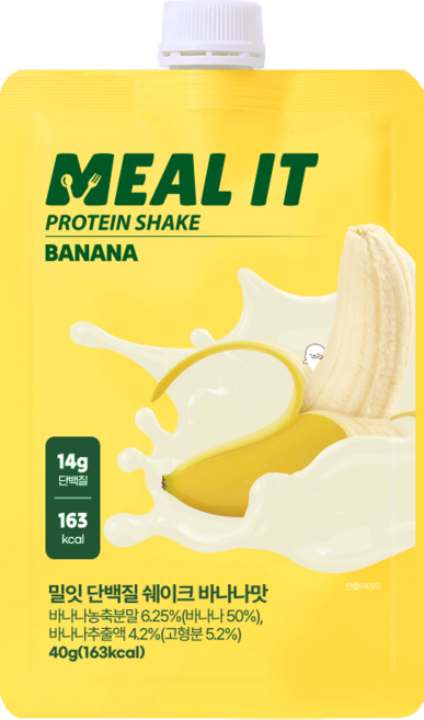 밀잇 단백질 쉐이크 파우치 바나나, 40g, 1개