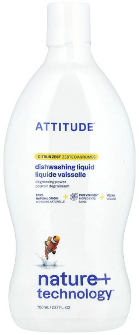 애티튜드 에티튜드 주방 세제 시트러스 제스트 향, 1개, 700ml
