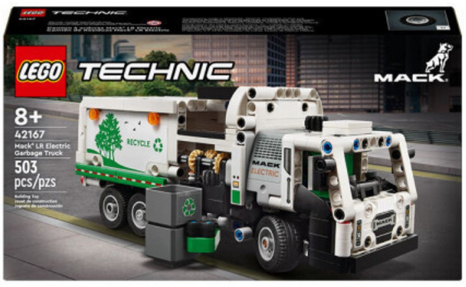 레고 테크닉 Mack® LR Electric 청소 트럭 42167, 혼합색상, 1개