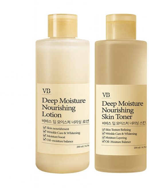 비바스 딥 모이스처 너리싱 스킨로션 세트, 1세트